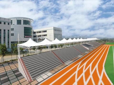 操場張拉膜結構看臺 